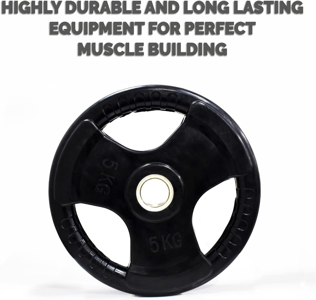 Rubber Gym Weight Plate Em 9264 5 Kgs Black Sky Land Skyland