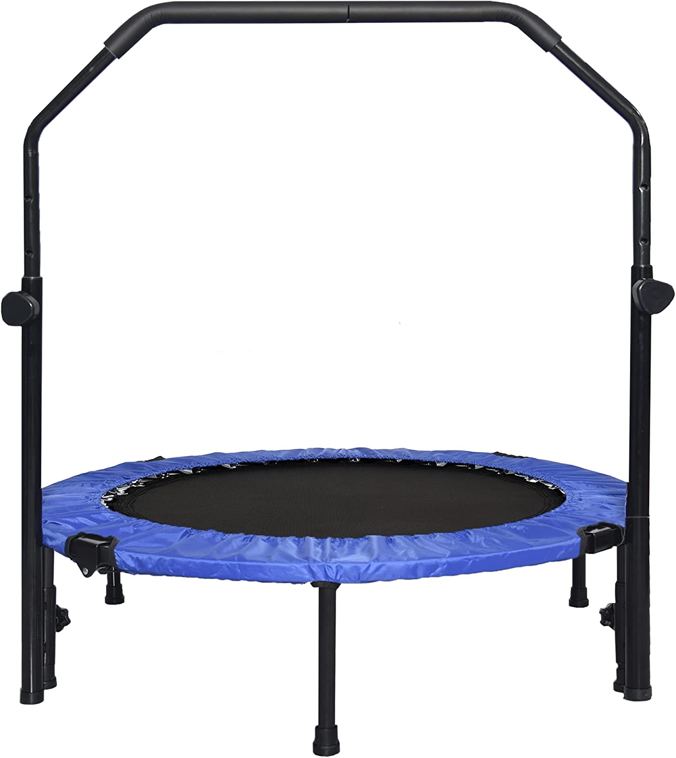 SKY LAND Fitness 40 Trampoline For Adults Kids Fitness Rebounder With Adjustable Foam Handle Safety Pad Bungee Cords Stable Quiet Exercise Rebounder For Indoor Outdoor EM 8102 SKYLAND