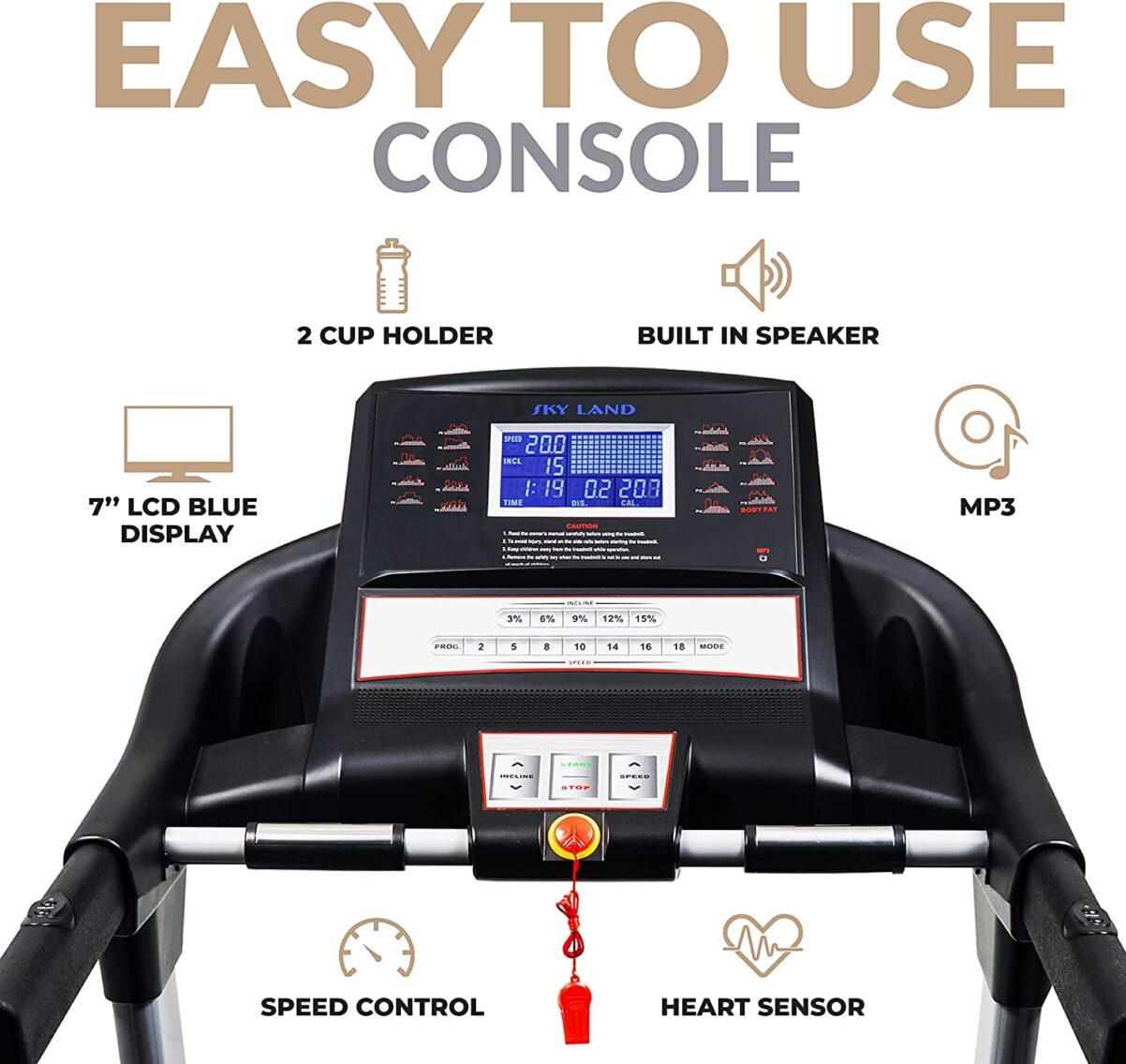AC Motor Treadmill Light Commercial Powerful EM 1281