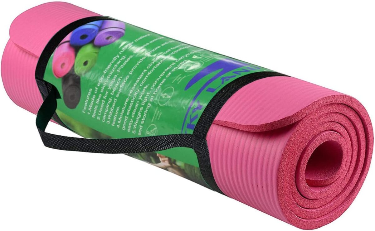 Yoga Mat, Pink 10mm Thick EM9315R SKY LAND SKYLAND