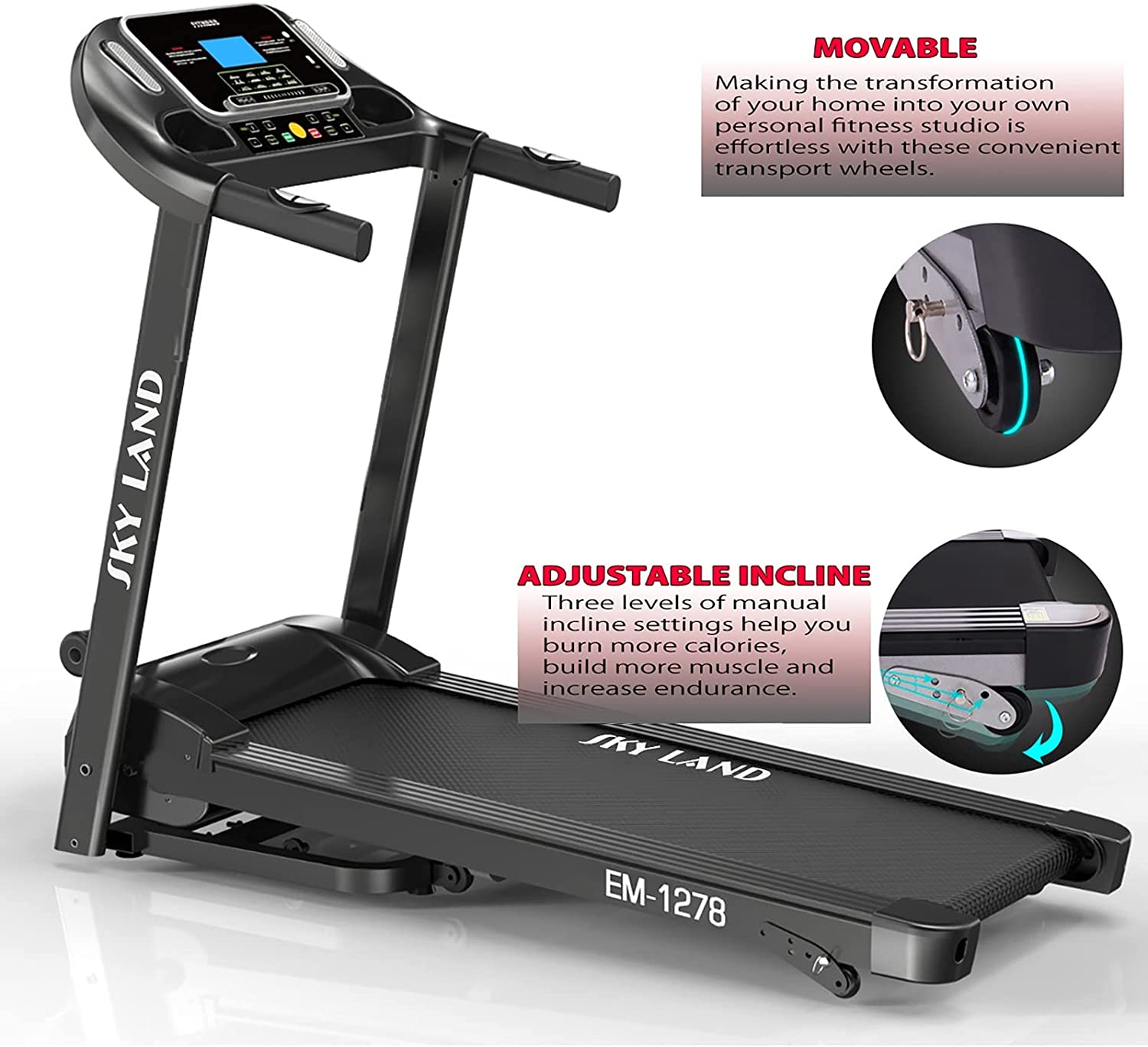 Magic Treadmill Powerful Motor-EM-1278, Skyland