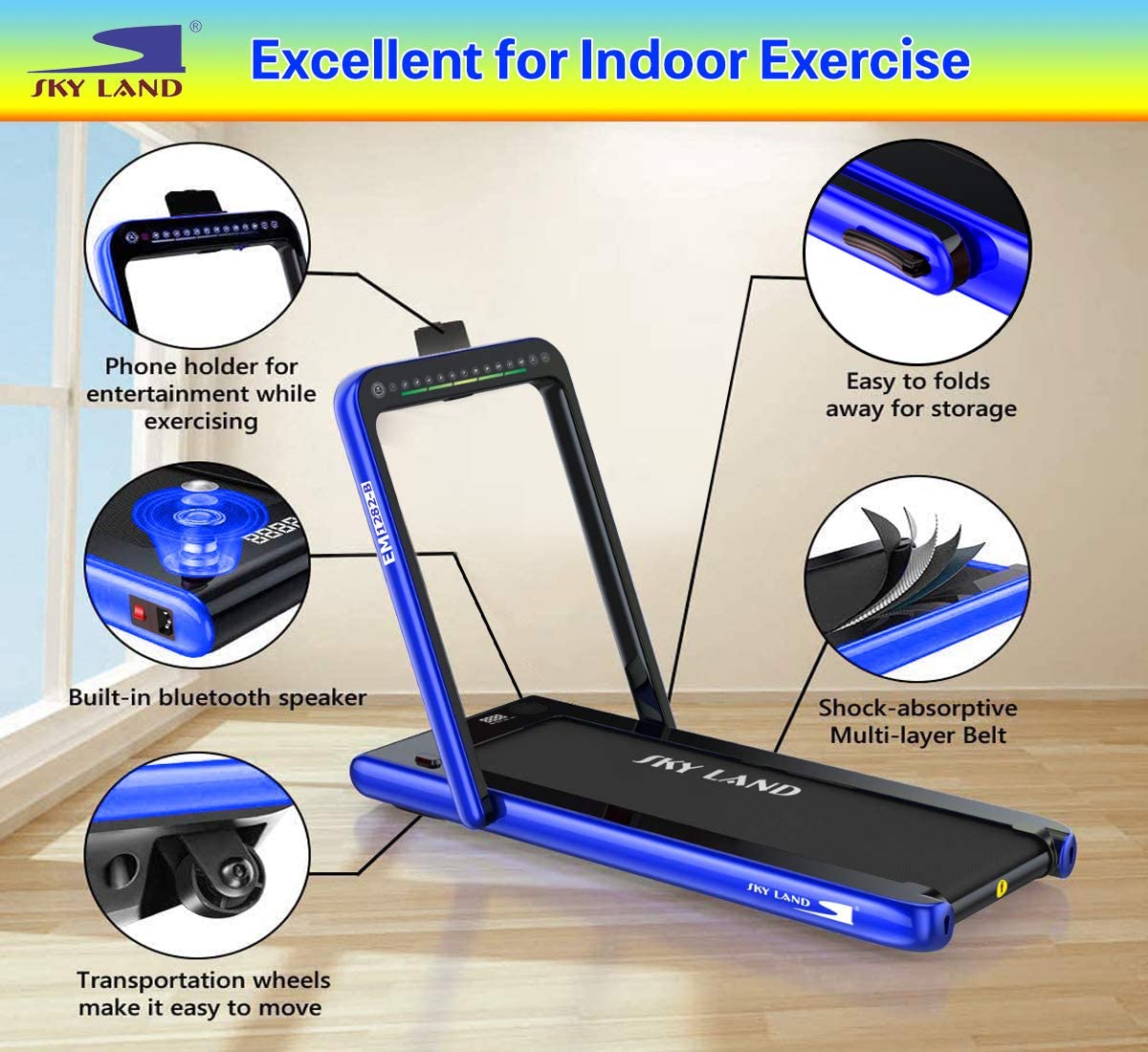 in Treadmill Machine SKY LAND Fitness 1282-B