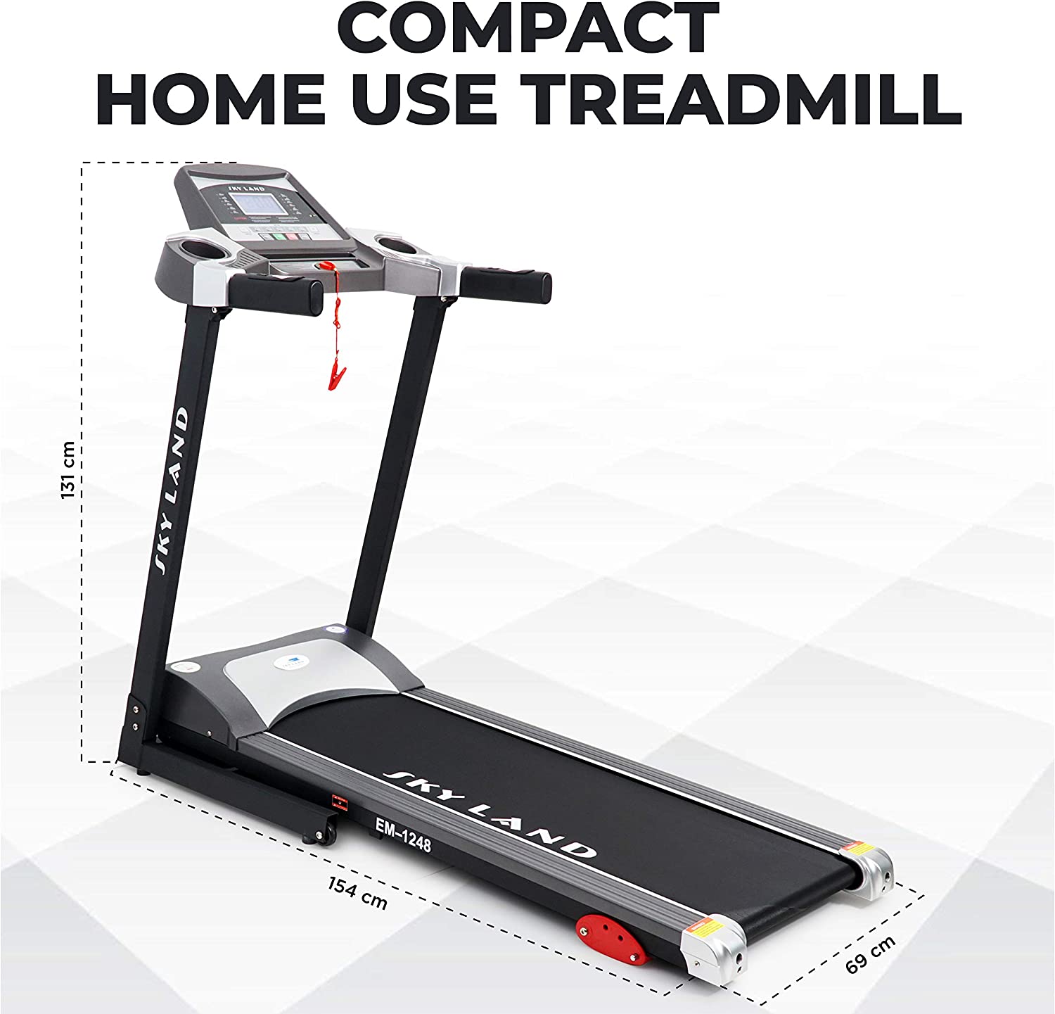 Sky land Treadmill 2HP (4hp peak) Motor,EM-1248