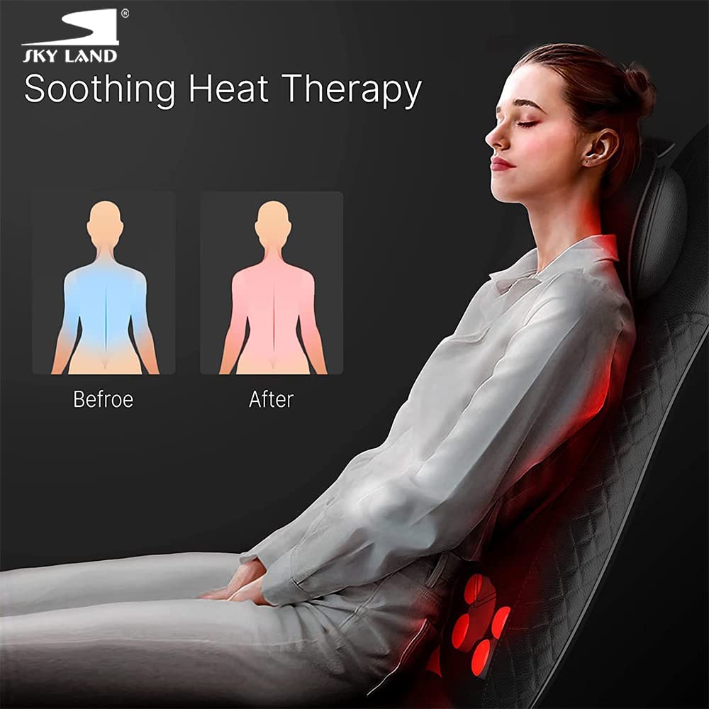 Skyland Seat Back Massager with Heat – SnapZapp