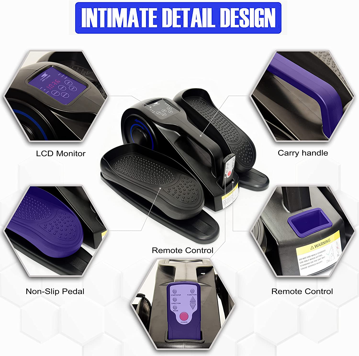 SKY LAND Fitness Under Desk Electric Elliptical Stepper Machine