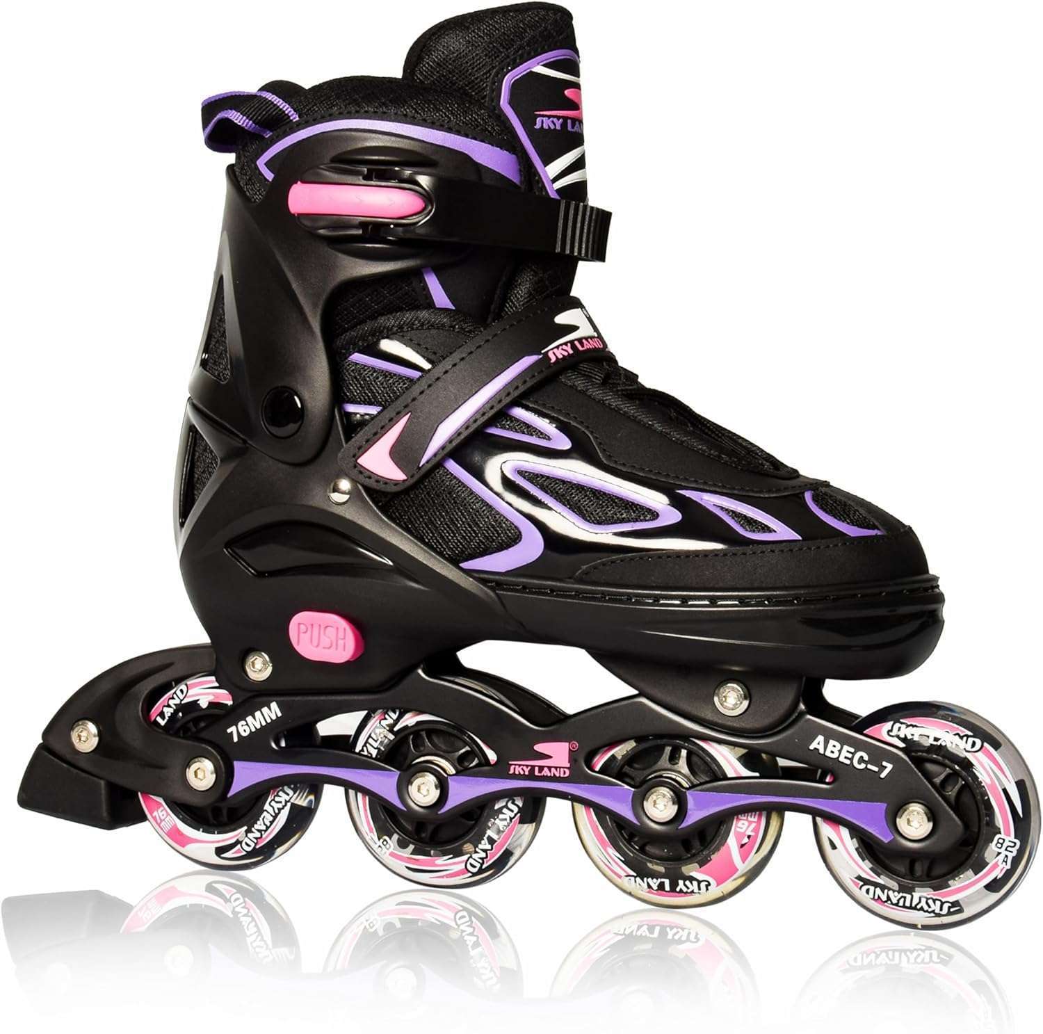 SKY LAND Professional Inline Skates with 8 Illuminated Wheels