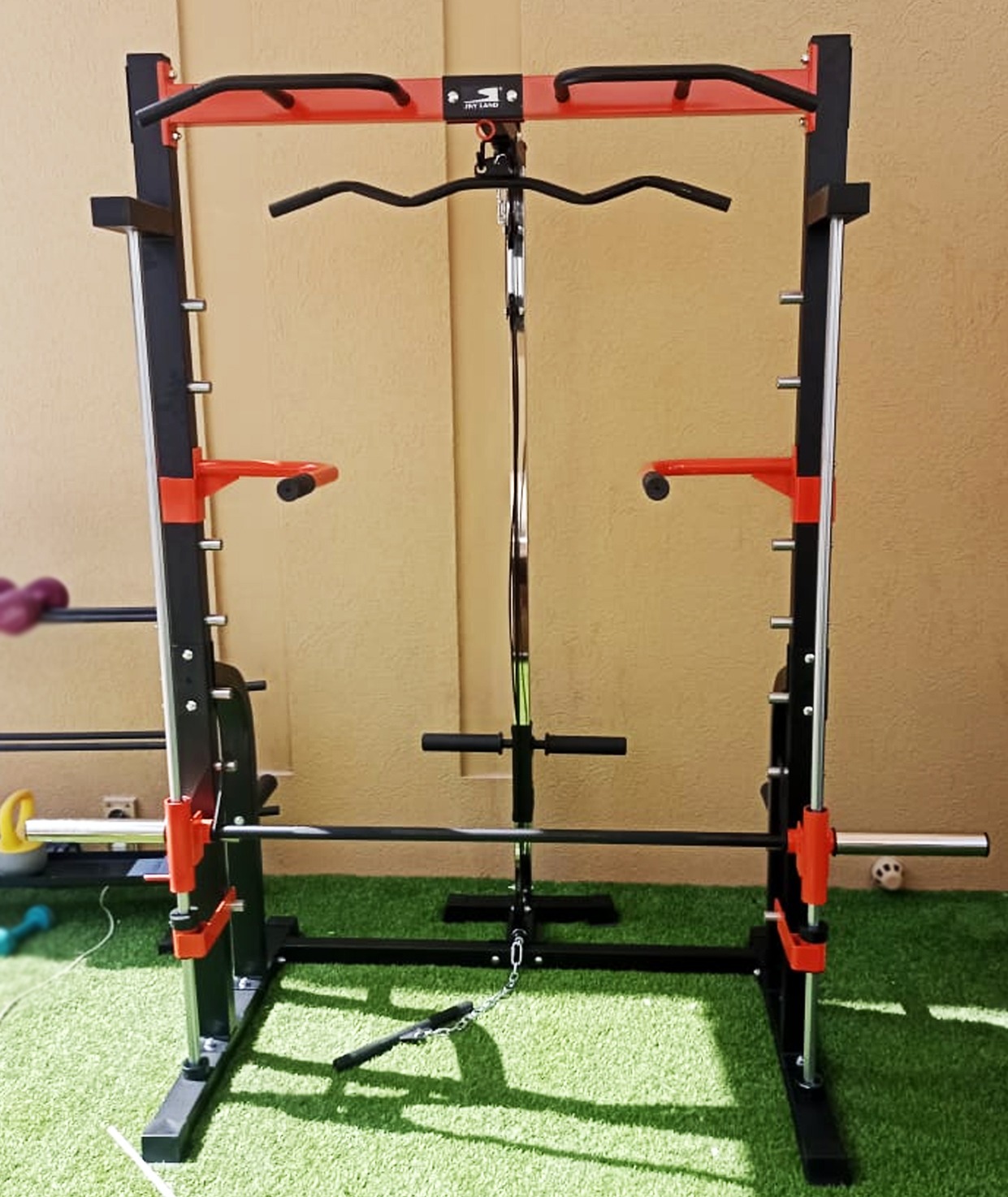 SKY LAND Squat Rack Multi-Function Power Cage with Smith Machine - Main Image