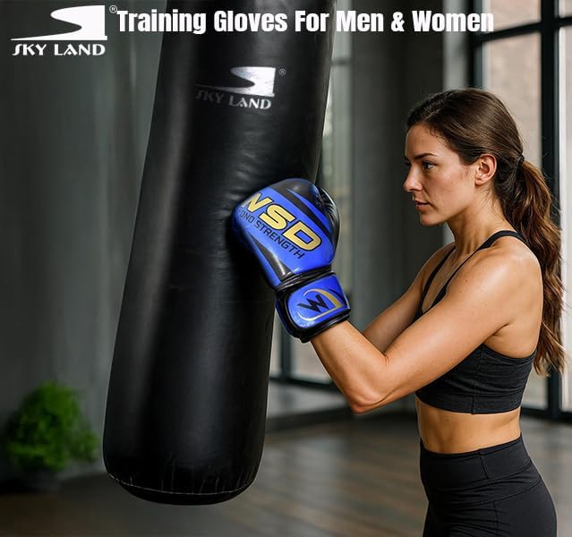 SKY LAND Premium Boxing Gloves/Training Gloves for Men and Women/for fitness training, Punch In Boxing/Kickboxing/Sparring- - Image 2