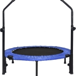 SKY LAND Fitness 40" Trampoline For Adults & Kids | Fitness Rebounder With Adjustable Foam Handle & Safety Pad/ Bungee Cords, Stable & Quiet Exercise Rebounder For Indoor & Outdoor, EM-8102