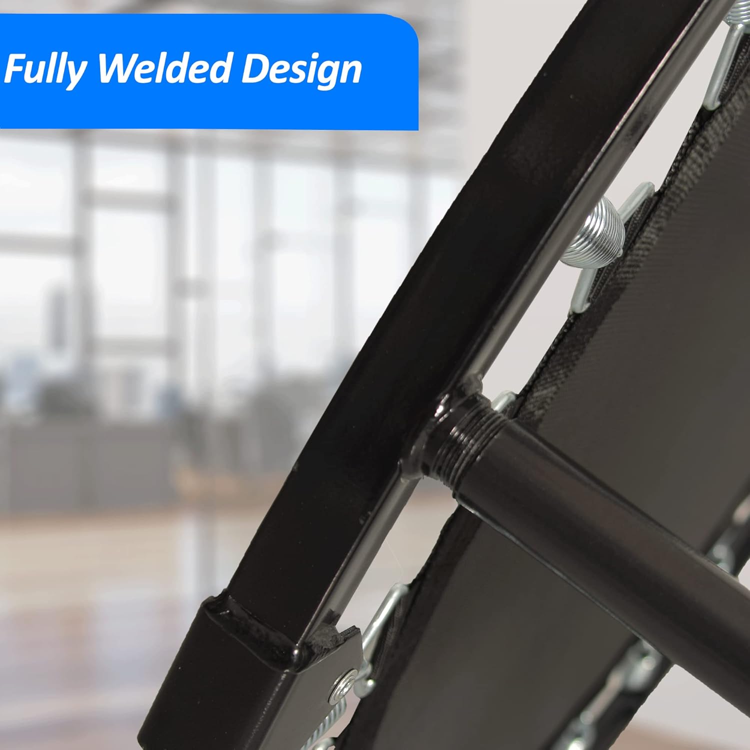 SKY LAND Fitness 40" Trampoline For Adults & Kids | Fitness Rebounder With Adjustable Foam Handle & Safety Pad/ Bungee Cords, Stable & Quiet Exercise Rebounder For Indoor & Outdoor, EM-8102 - Image 9