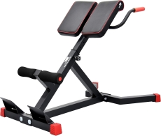 SKY LAND Adjustable Height Roman Chair Ab/Back Bench - Multi-Function Strength Training Workout Bench for Home Gym, EM-1850, Black/Red