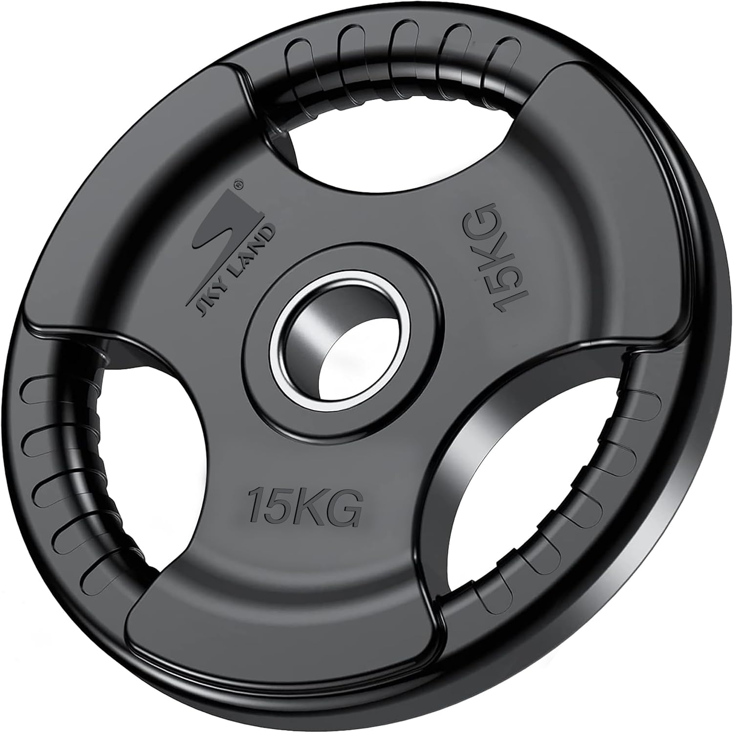 SKY LAND Olympic Weight Plate - 15kg Rubber Coated Cast Iron (EM-9264-15)