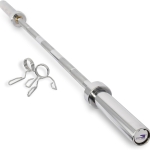 SKY LAND Powerlifting Bar 1.8M Straight Barbell with Chrome Finish & Rotating Sleeves | Heavy Duty Gym Workout Bar for Strength Training, Olympic Lifting, Weightlifting & Home Fitness EM-9265-1.8M