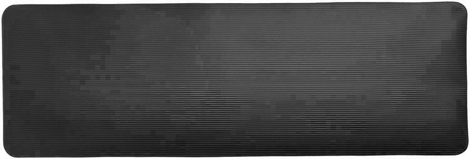 SKY LAND Yoga Mat 10mm Thick Non-Slip NBR Exercise Mat with Carry Strap – Extra Cushioning for Yoga, Pilates, HIIT, Stretching & Home Workouts – Durable Fitness Gym Mat (Black, 183 x 61cm) EM-9315-H - Image 5