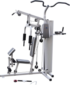 GM-1823 2-Station Home Gym | 145LB Weight Stack & Power Tower