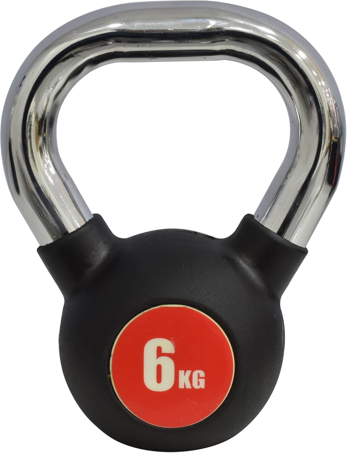 SKY LAND Kettlebell Rubber Coated Cast Iron Kettle dumbbell with Chrome Handle Kettlebell Weight For Strength And Weight Training – Exercise Kettlebell For Whole Body Workout-EM-9267-6