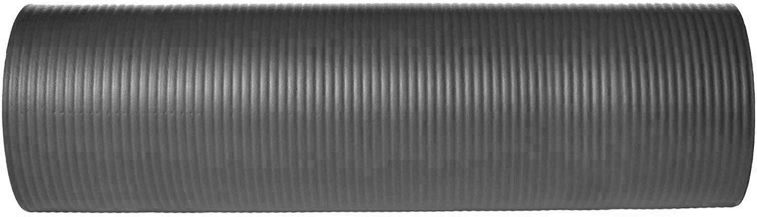 SKY LAND Yoga Mat 10mm Thick Non-Slip NBR Exercise Mat with Carry Strap – Extra Cushioning for Yoga, Pilates, HIIT, Stretching & Home Workouts – Durable Fitness Gym Mat (Black, 183 x 61cm) EM-9315-H - Image 3