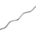 SKY LAND Weight Lift Bar EZ Curl 1.2M Zig Zag Barbell with Knurled Grip & Star Lock Collars | Solid Steel Workout Bar for Arm Training, Strength Training, Bodybuilding & Home Gym Fitness EM-9253Zip