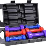 SKY LAND 6 kg Vinyl Coated Dumbbell Set with Molded Case, Durable & Balanced Design for Strength Training and Home Workouts ?C EM-9221-6