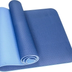 SKY LAND TPE Yoga Mat, Non-Slip Eco-Friendly Exercise Mat for Yoga, Pilates & Fitness, 6mm Thick Cushion for Joint Protection, Waterproof, Durable & Lightweight | Size 183 x 61 cm ?C Blue EM-9304-B