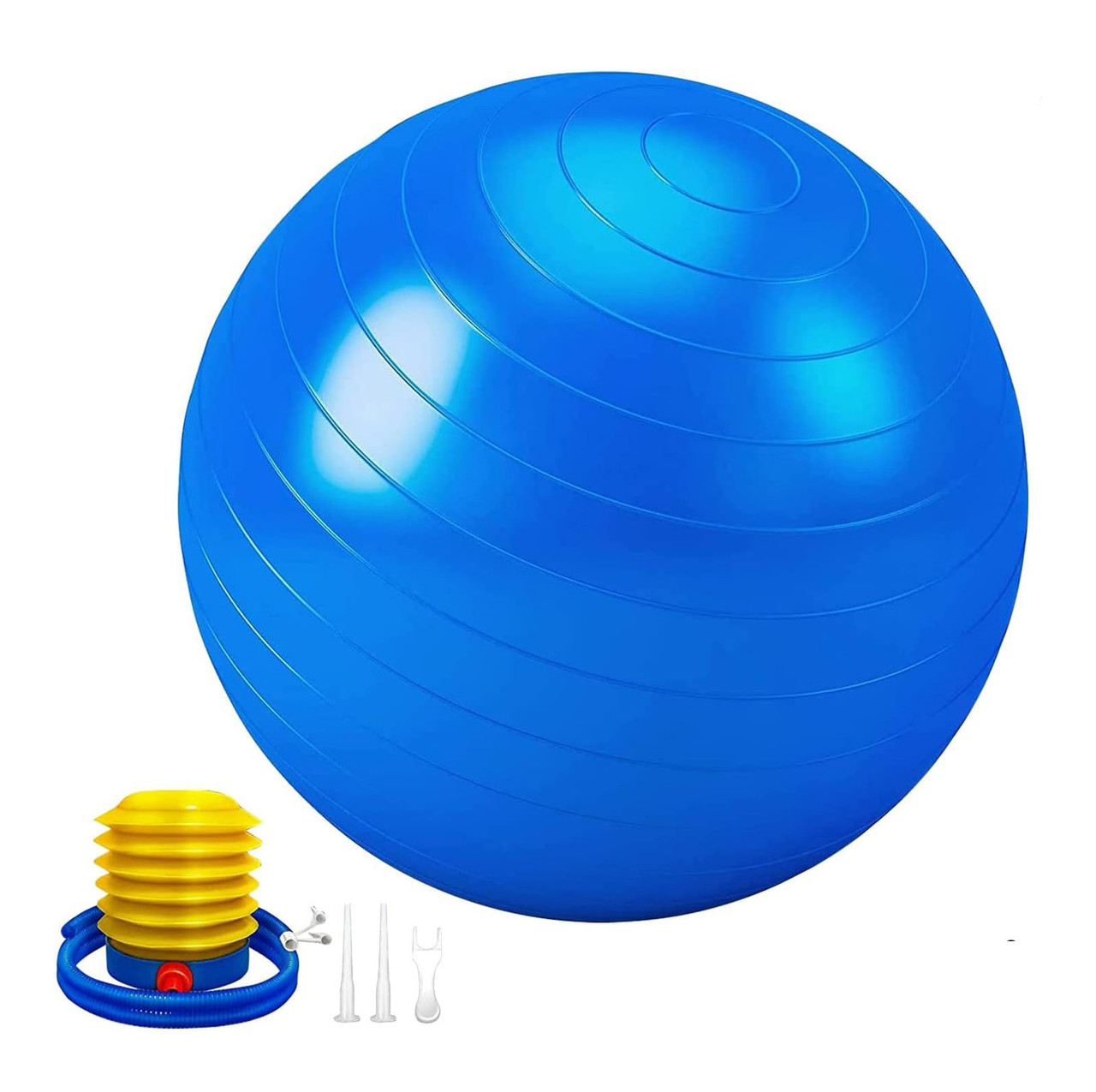 SKY LAND Anti-Burst Yoga Exercise Ball with Pump | 65cm Slip-Resistant Balance Ball for Pilates, Yoga, Pregnancy, and Fitness Workouts | Supports up to 200kg