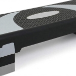 Stepper Platform EM-9230 ?C Adjustable Home Exercise Stepper with Non-Slip Surface, Heavy-Duty Fitness Step for Cardio & Strength Training ?C Black/Gray (80??31??20 cm)