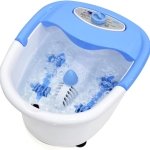 Foot Spa & Massager, Electric Heated Foot Bath with Bubbles, Shiatsu Massage Rollers, Ozone & Infrared Therapy, Relaxation & Pain Relief for Tired Feet at Home EM-2175