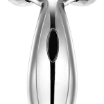 Y Shape Waterproof 3D Roller Massager For Face And Body, Face Lift Tool Tightening, Enhancing Wrinkle Remover, Body Slimming Roller Tighten Skin Em 9317, Silver