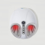 Foot Massager with Heat, Shiatsu Deep Kneading, Air Compression, Rolling, Scraping, Reflexology ?C Electric Foot Massager machine for Home Use, Fits Up to Size 12.5 ?C EM-2194 White Gray