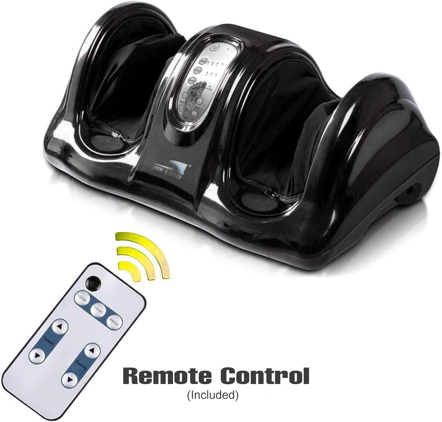 Foot Massager Machine | Shiatsu Foot & Calf Massager For Reflexology Kneading & Rolling with Remote Control | Promotes Blood Circulation & Relieves Foot Pain | EM-2158, Black - Image 6