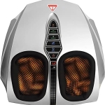 Foot Massager, Shiatsu Foot Massager with Heat Function, Kneading, Rolling and Air Compression, Relieves Pain from Plantar Fasciitis and Revives Tired Feet, EM-2190