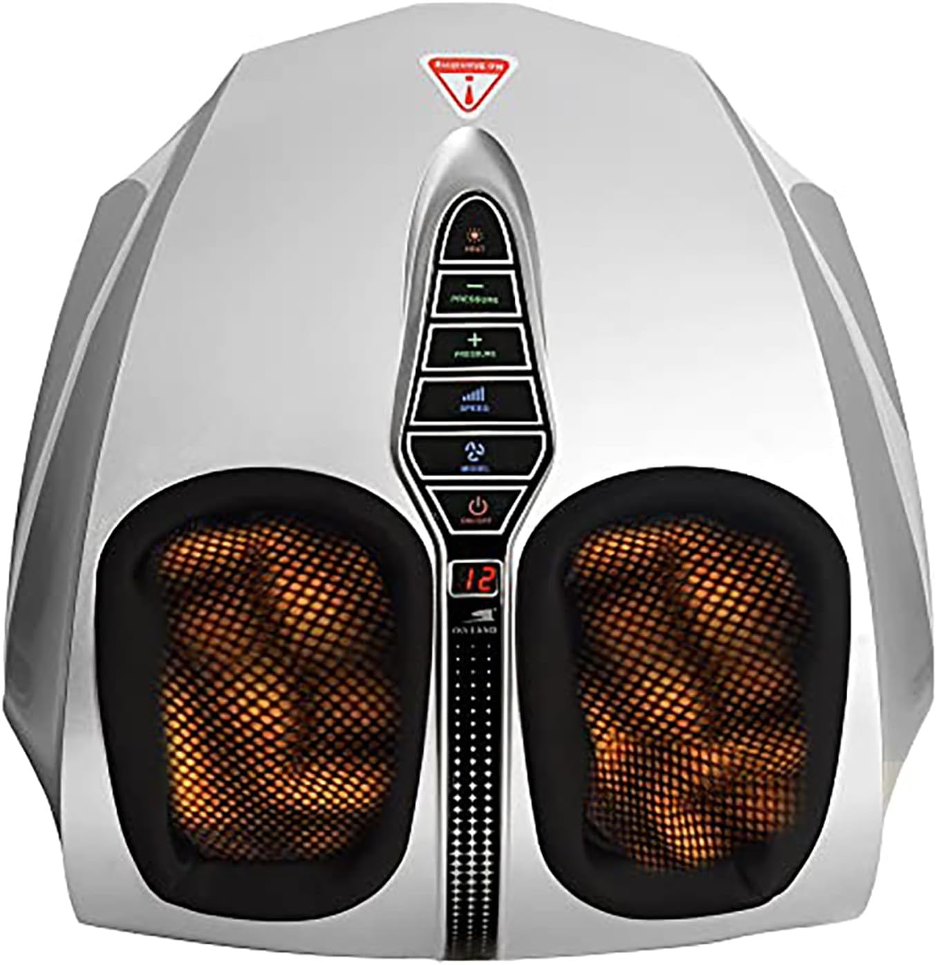 Foot Massager, Shiatsu Foot Massager with Heat Function, Kneading, Rolling and Air Compression, Relieves Pain from Plantar Fasciitis and Revives Tired Feet, EM-2190