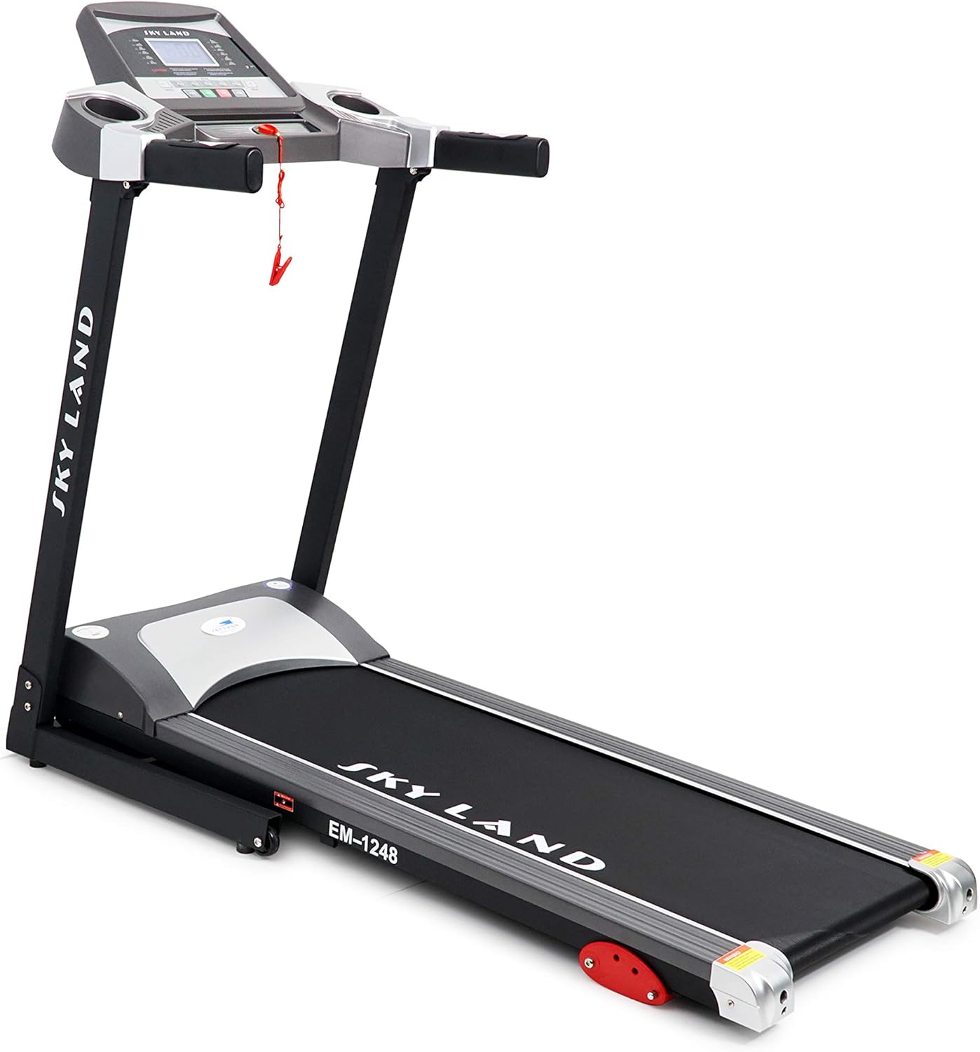 Foldable Treadmill for Home with 4.0 HP Peak Motor, LCD Display, FS APP, 12 Programs, Built-in Speaker & Cup Holder, 120x40cm Running Space, 100Kg Max Weight ?C EM-1248