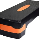 Aerobic Stepper for Home Workout | Adjustable Height 10?C20cm | Non-Slip Shock Absorbing Platform for Cardio HIIT & Strength Training | Compact & Durable Step Bench ?C EM-9237-O