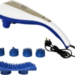 Powerful Handheld Massager Neck Back Massager Deep Tissue Percussion Massage for Shoulder, Leg, Foot, Muscles, Electric Double Head Full Body Massagers, EM-4138