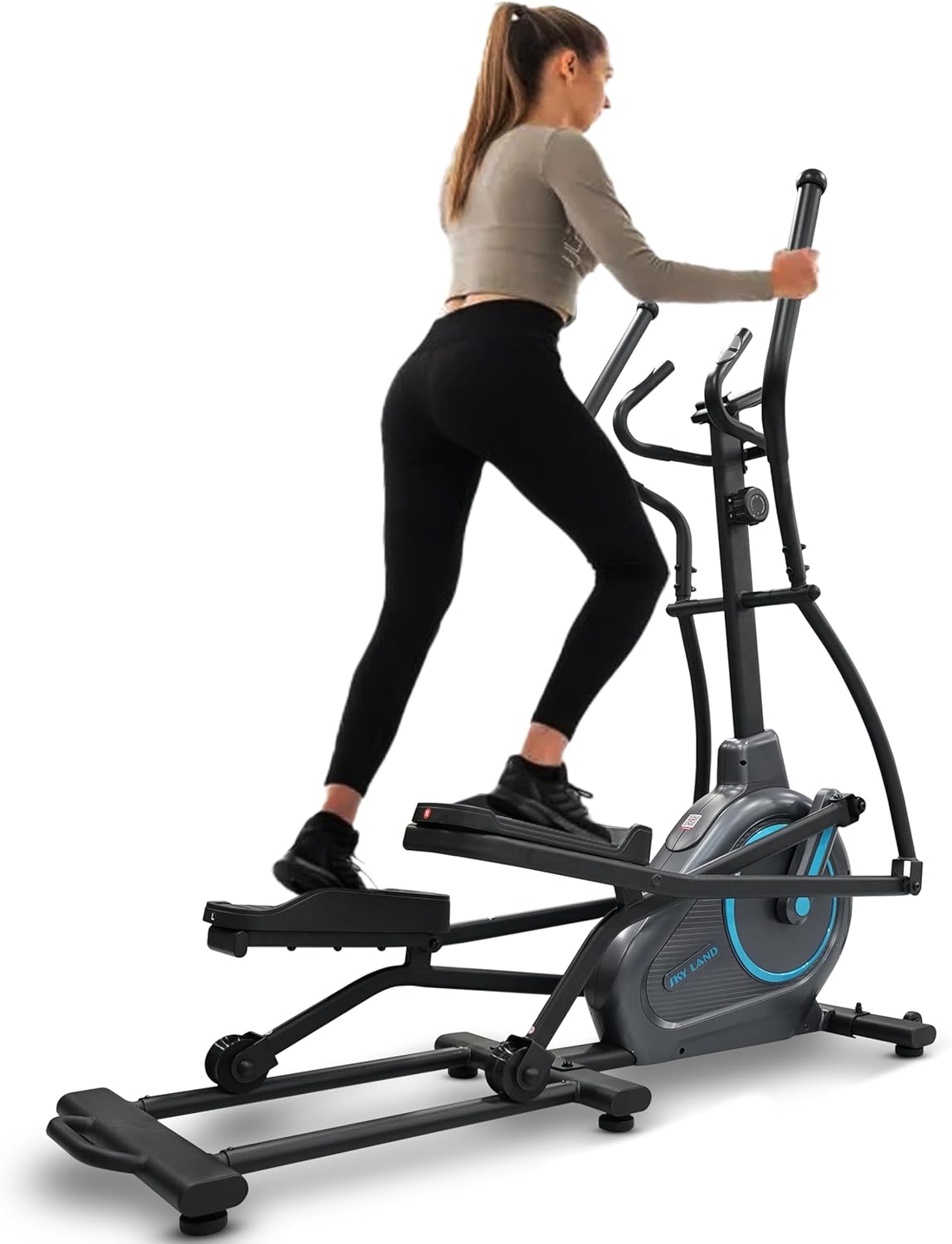 Elliptical Cross Trainer | 10-Level Magnetic Resistance | 6kg 2-Way Flywheel | FS App Support | 17'' Stride Length | Max User Weight 110kg | Digital Console, Elliptical Bike EM-1569