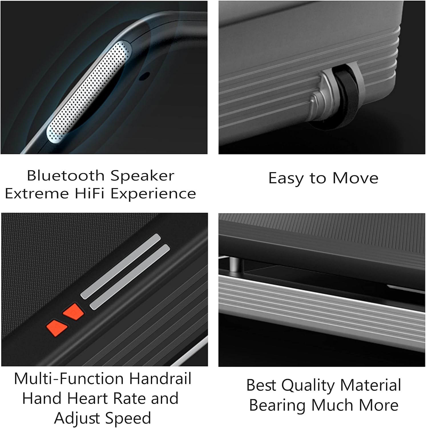 Treadmill for Home, Foldable Treadmill with 4 HP Peak Motor, Running Machine with 28 Auto Incline Levels, TFT Touchscreen, WiFi, Shock Absorption Cardio Machine for Home Gym ?C EM-1286 - Image 8