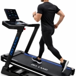 Treadmill EM-1313 with Smart LED Screen Display, 3.5HP Brushless Motor 6HP Peak, 25% Auto Incline, 1?C22 km/h Heavy Duty Treadmill for Home, Bluetooth App & Speaker, Foldable Running Machine