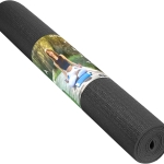SKY LAND Yoga Mat Non Slip,3mm Yoga Mat-Ideal for HiiT, Pilates, Yoga, and Home Workouts-PVC Gym Exercise Mat Ideal for Various Fitness Routines (Black, 173 x 61cm)-EM-9306-H