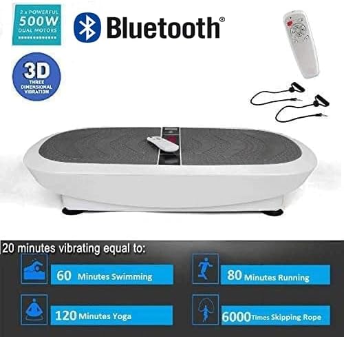 SKY LAND EM-1851 Vibration Plate Machine – 3D Body Shaper Workout Platform with LED Display, Remote Control & Resistance Bands for Home Fitness UAE - Image 4
