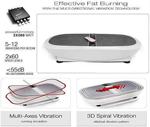 SKY LAND EM-1851 Vibration Plate Machine – 3D Body Shaper Workout Platform with LED Display, Remote Control & Resistance Bands for Home Fitness UAE - Image 3