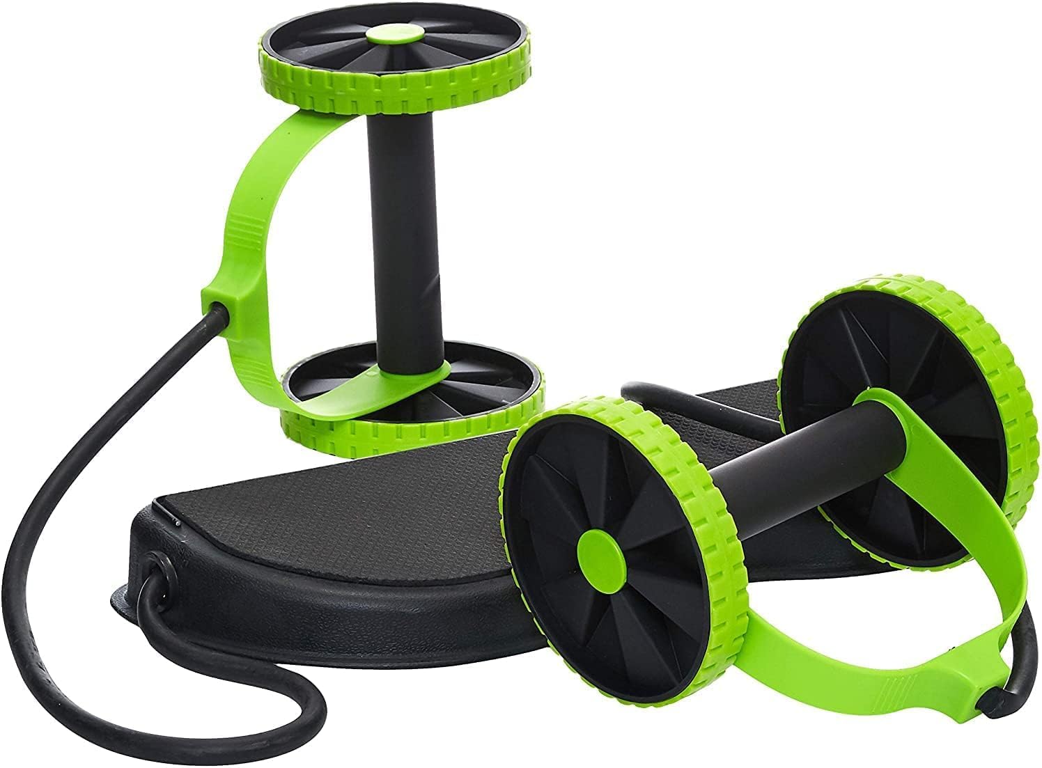 SKY LAND EM-1834 Double Wheel Ab Roller with Adjustable Resistance – Core Workout Trainer with Non-Slip Pads & Foam Handles for Home Gym UAE