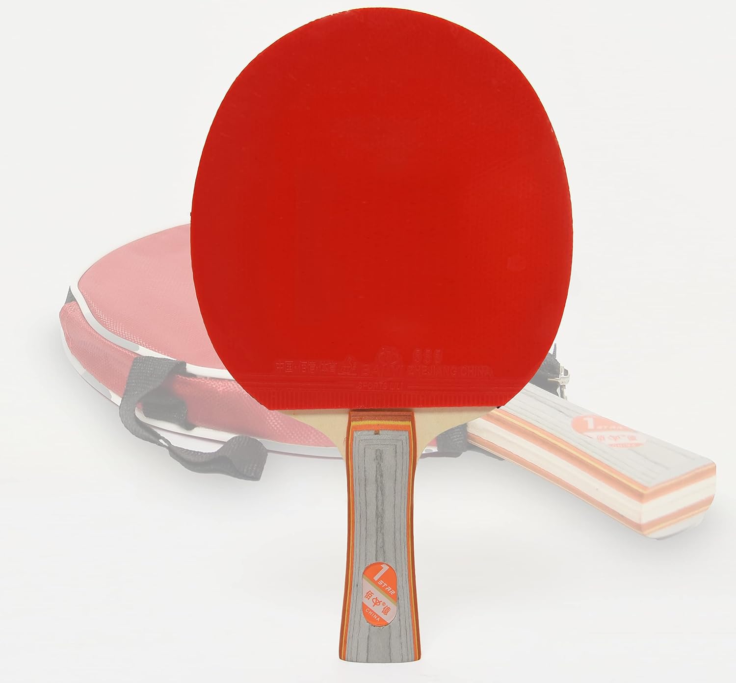 SKY LAND Professional Table Tennis Racket 3.0 with Case – 7-Ply Wood Ping Pong Paddle for Beginners & Intermediate Players EM-9354