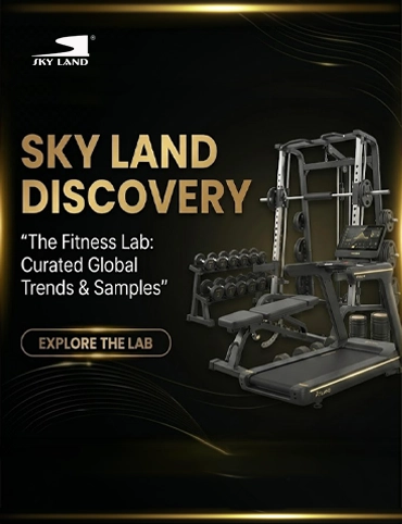 SKY LAND Discovery Fitness Lab Featuring Home Gym Equipment, Treadmill, Smith Machine and Dumbbell Rack