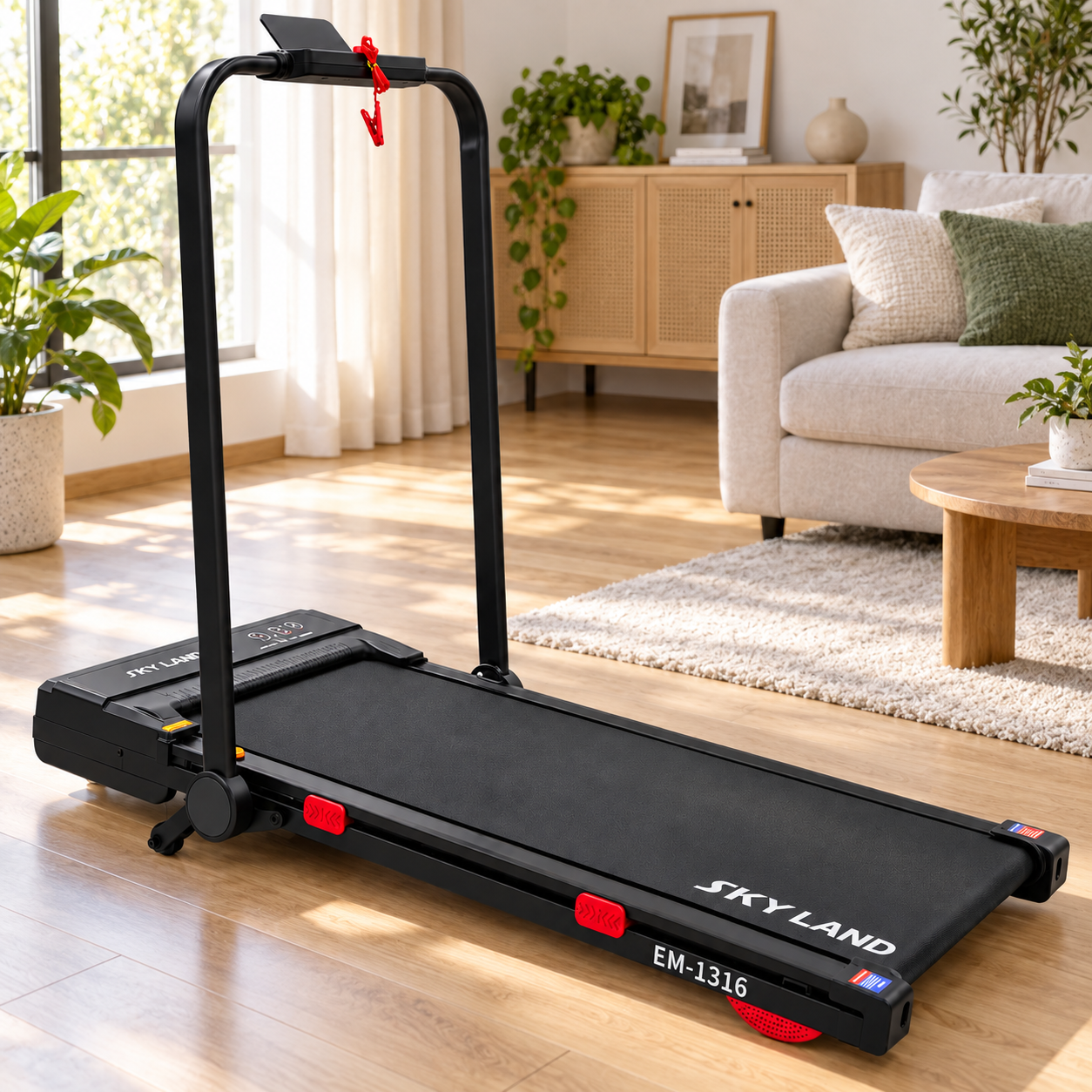 SKY LAND Walking Pad Treadmill with 15-Level Auto Incline, EM-1316 - Image 6